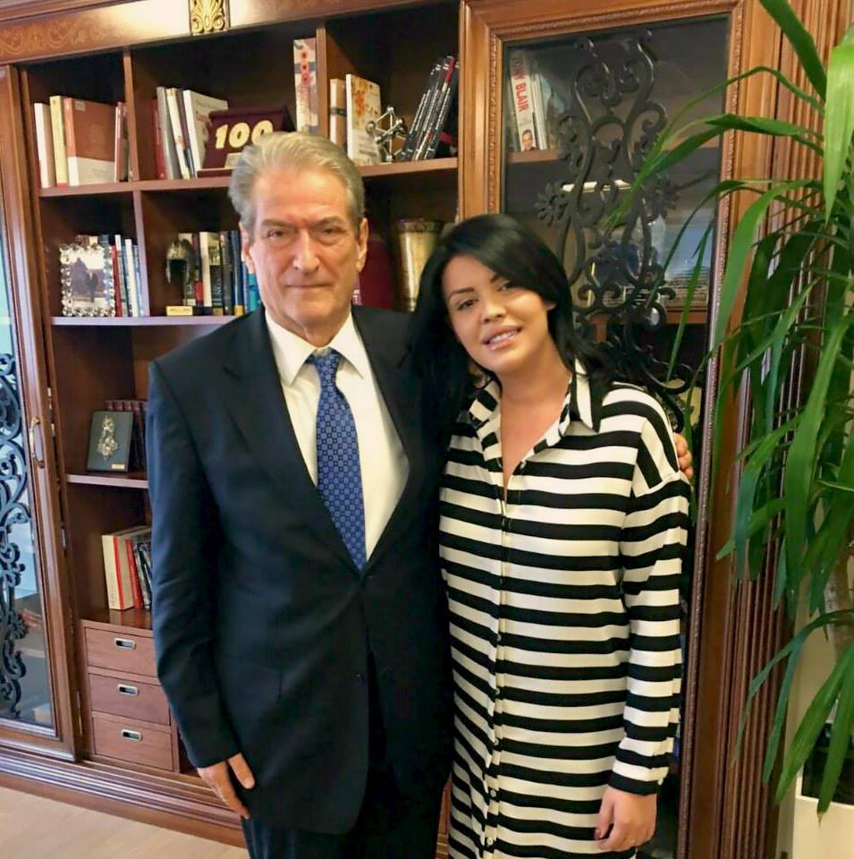 Greta Koçi në takim me ish-kryeministrin Berisha