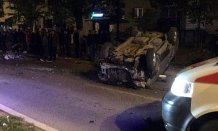 Prishtinë, aksident i rëndë, 1 i vdekur dhe 6 të plagosur