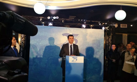 Basha në Korçë për 25 vjetorin e degës së PD:  Si opozitë vijmë me reformën më të madhe në vend