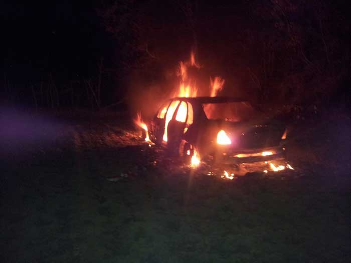 Tiranë, digjet makina e komandantit të Repartit të Policisë “Shqiponja”