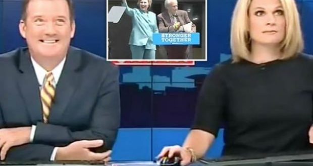 VIDEO/ Nuk e dinte qe ishte në transmentim, prezantuesi përqesh Hillary Clinton