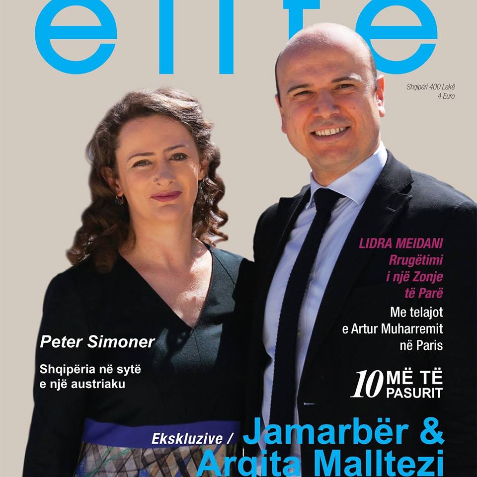 Argita dhe Abi, në kopertinën e Elite