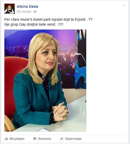 Godet fort deputetja Albina Deda: Një grup Gay drejton këtë vend…!