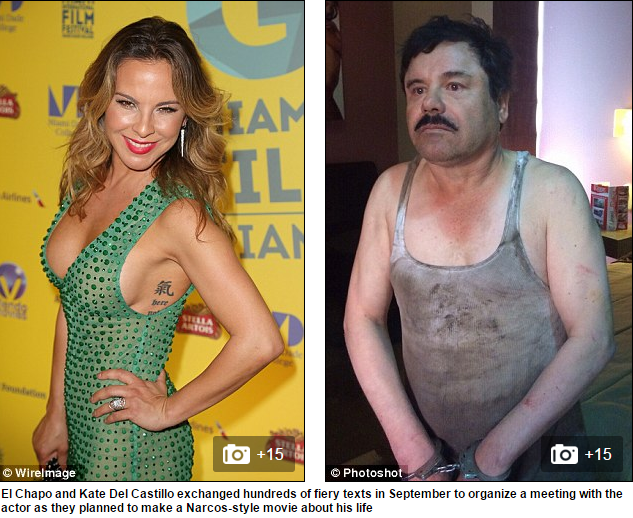 PUBLIKOHEN SMS/Flirt mes aktores së famshme dhe lordit të drogës El Chapo