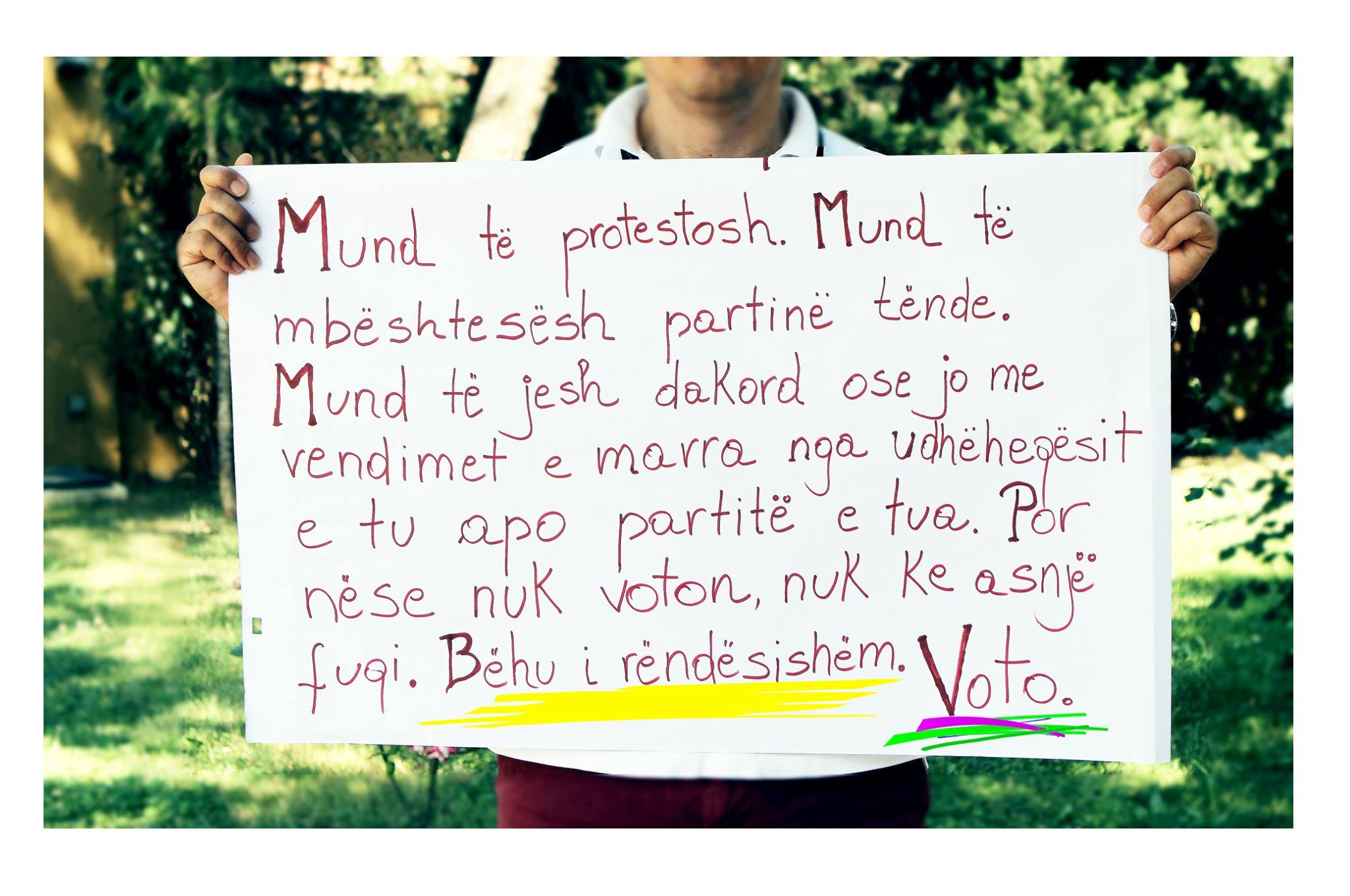 FOTO LAJM/ Apeli i Ambasadës Amerikane: Bëhu i rëndësishëm… Voto!