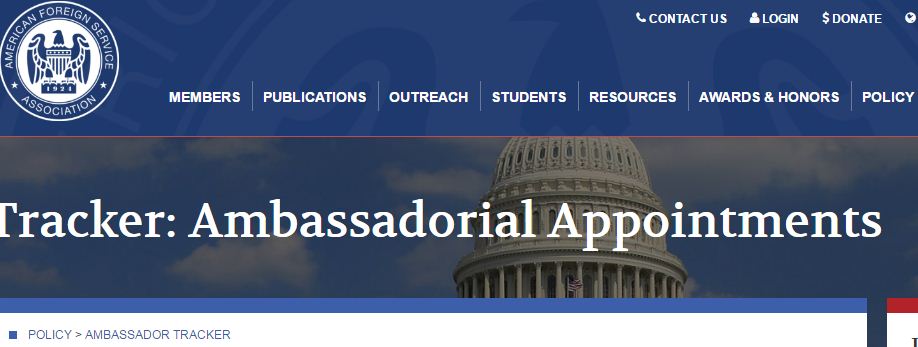 LISTA/ Ja ambasadorët  amerikanë  nëpër botë  që janë emëruar politikisht dhe ata të karrierës përfshirë Donald Lu