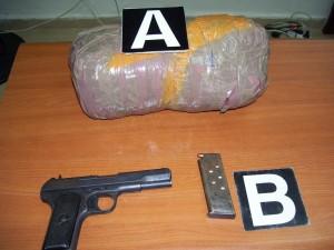 Vlorë arrestohet 30-vjeçari, i sekuestrohen lëndë shpërthyese, armë dhe drogë