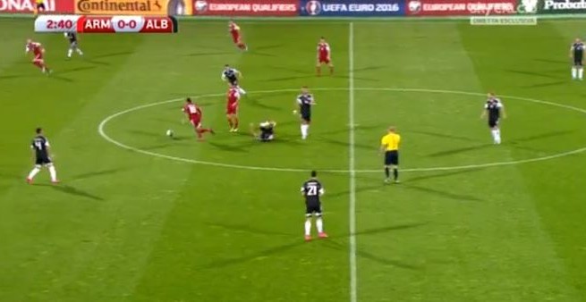 ARMENI – SHQIPËRI 0 – 2 / Kuqezinjtë 67 minuta larg finaleve të Europianit “Francë 2016”