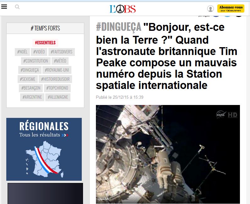 Astronauti “humor anglez” nga hapësira: Alo Toka…! Më falni i kam rënë numrit gabim…!