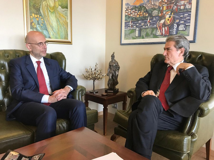 FOTO/ Berisha pret ambasadorin italian: Vetëm qeveria teknike i siguron zgjedhjet parlamentare