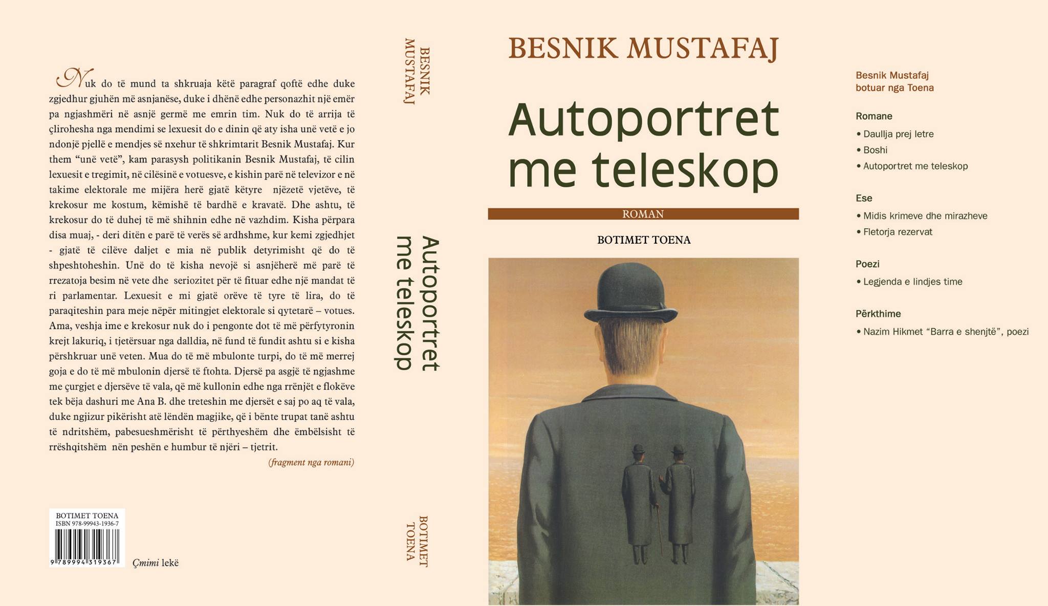 Besnik Mustafaj nderohet për “Autoportret me teleskop” si libri artistik i vitit