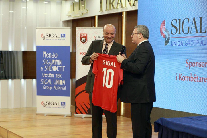 SIGAL UNIQA Group AUSTRIA sponsor zyrtar i Kombëtares shqiptare