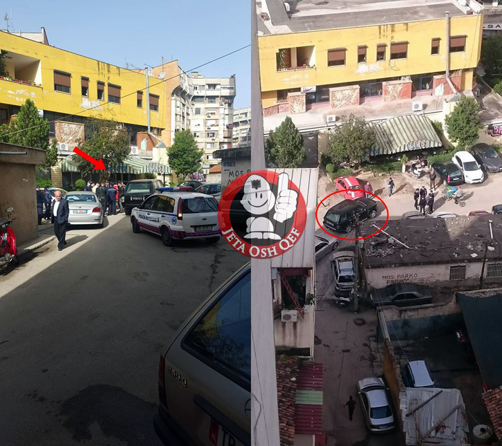 FOTO LAJM/ Bllokon rrugën dhe prezantohet si kushëriri i Edi Ramës…, policët e marrin me të mirë