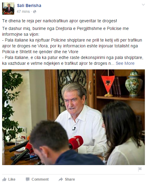 Avioni i drogës, italianët njoftuan në prill policinë shqiptare
