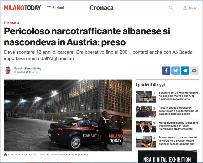 FOTO & EMRI/ Vjenë, arrestohet shqiptari më i rrezikshëm i narkotrafikut në Europë