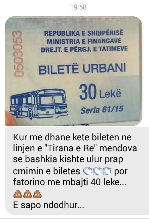 Vjedhje nga urbanët në Tiranë, shesin biletat 30 lekëshe