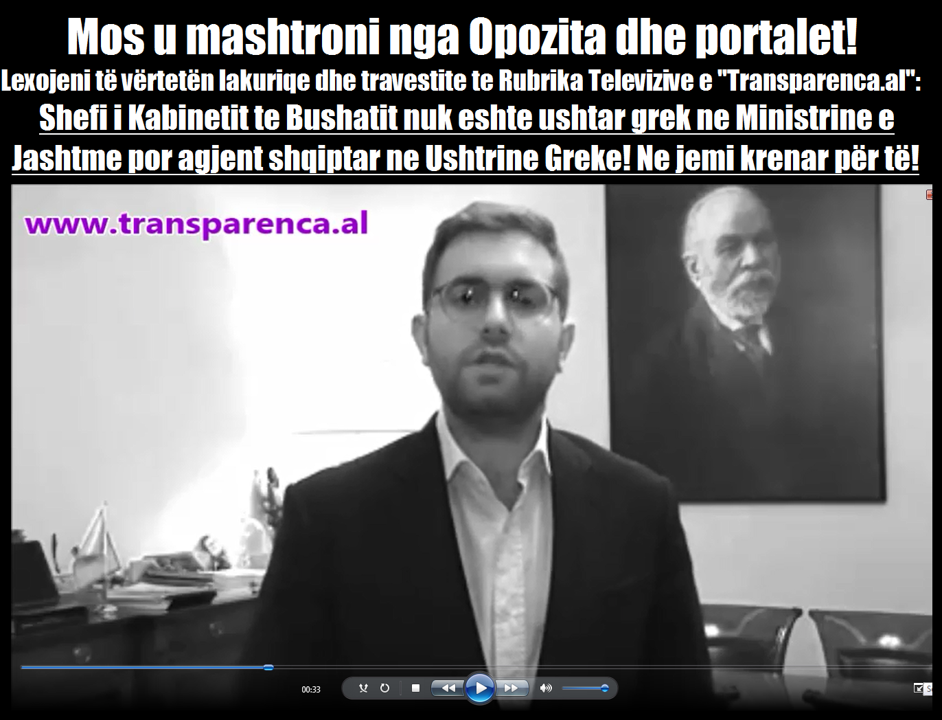 FOTO LAJM/ Ironia në rrjetet sociale: Shefi i Kabinetit të Bushatit agjent shqiptar në ushtrinë greke