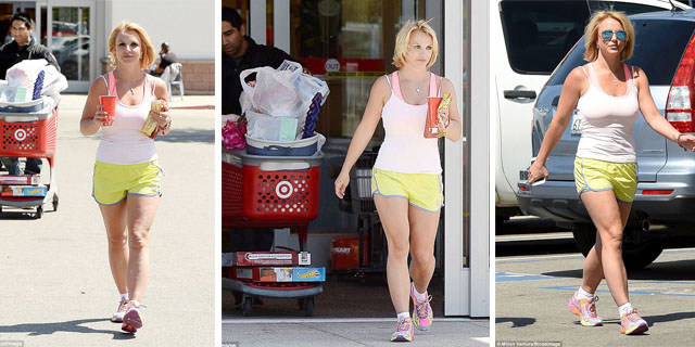 Britney Spears pije, ushqim dhe celulit…, rrugëve të Kalifornisë