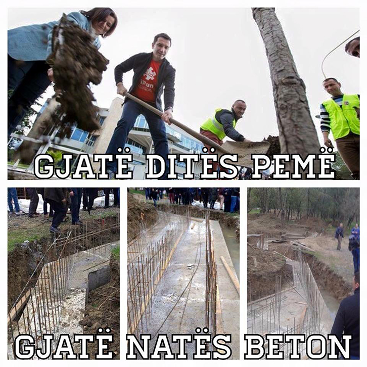 FOTO LAJM/ Ditën… dhe natën…!