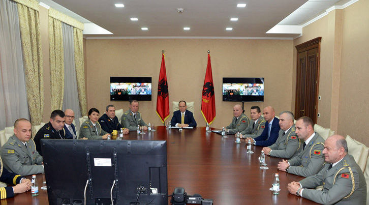 Presidenti uron përmes një video-konference ushtarakët shqiptarë të misionit paqeruajtës në Afganistan