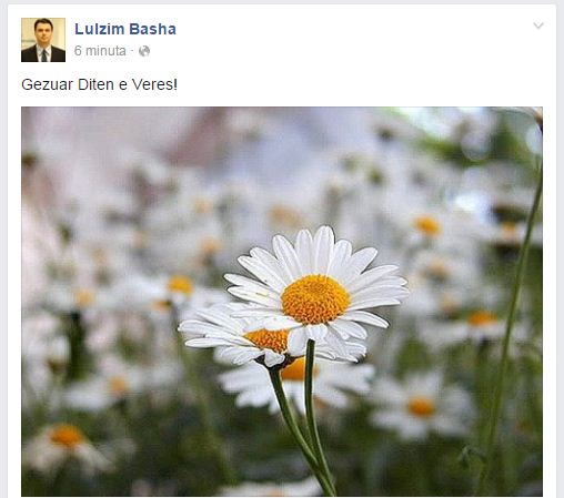 Basha: Gëzuar Ditën e Verës!