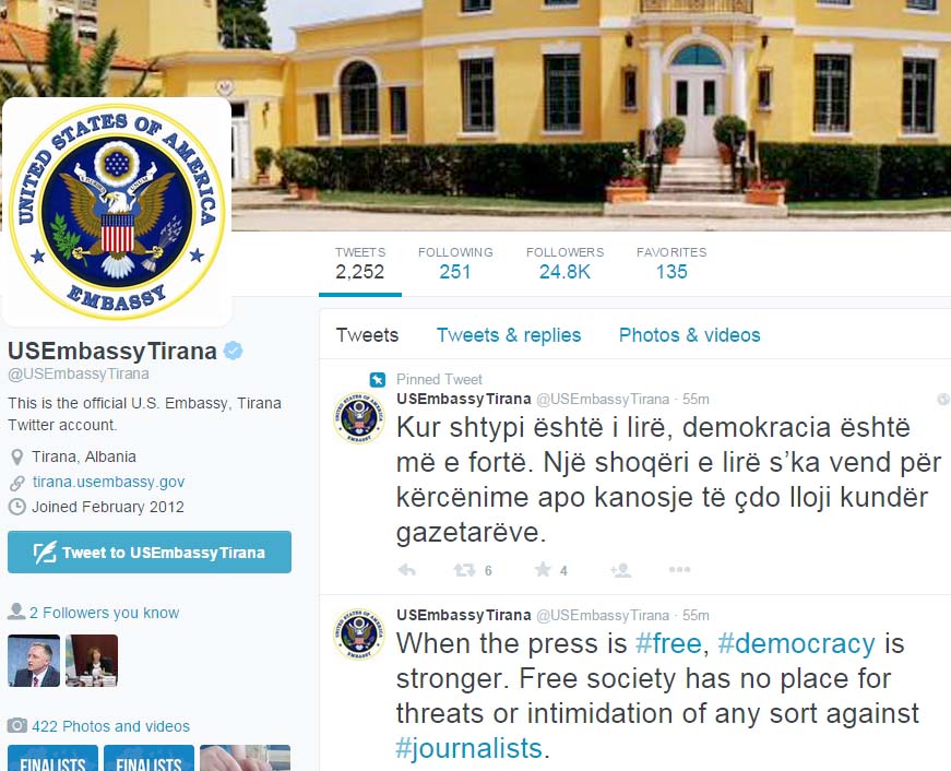 Kërcënimet e ISIS dhe të Qazim Sejdinit, reagon Ambasada Amerikane, heshtin shoqatat e gazetarëve