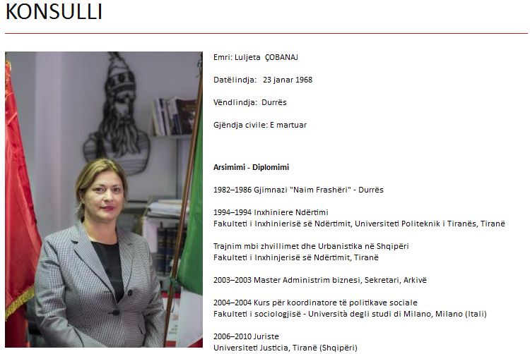 SKANDAL/ Konsullja shqiptare e Milanos, emigrante në Itali por për juridik “diplomohej” në Shqipëri