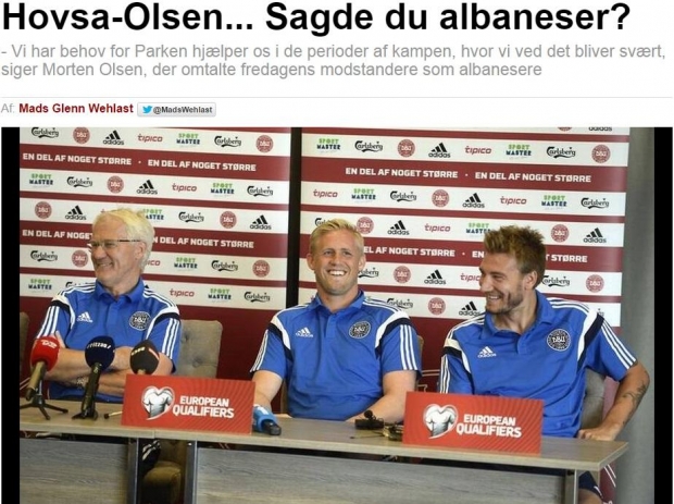 Trajneri i Danimarkës nën presion ofendon lojtarët shqiptarë, i quan “shqiptarista”