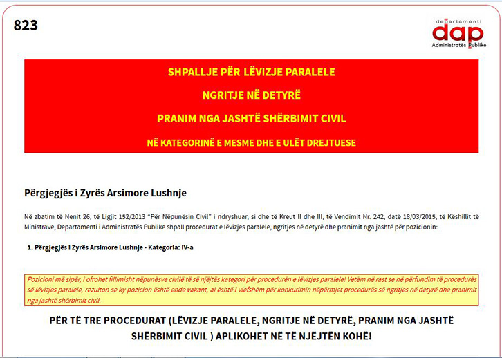 Lushnjë, Zyra Arsimore dy vjet pa drejtues, DAP më në fund shpall konkurs
