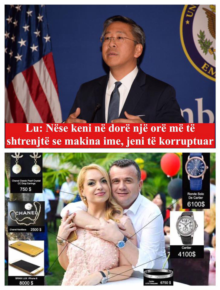 FOTO IRONI/ Taulant Balla “shpëton”, ora e tij kushton më lirë se makina e Ambasadorit Lu