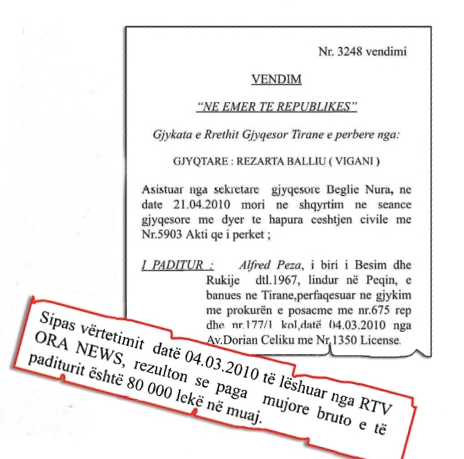 Edi Rama të shpjegojë, Alfred Peza merrte 10 mijë euro në muaj, apo 80 mijë lekë sa thotë gjykata?