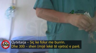 STOP/ Kirurgu merr 600 mijë lekë pas operacionit