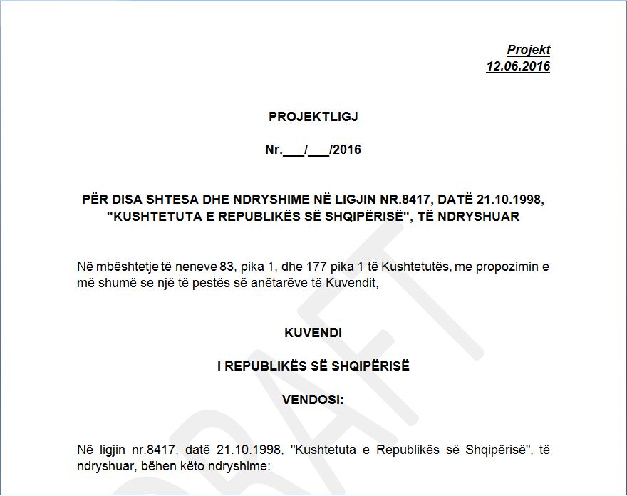 DRAFTI/ Zbardhen ndryshimet e propozuara për reformën në drejtësi