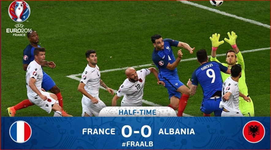 EURO 2016/ Franca na kthen borxhin, na godet një shtyllë