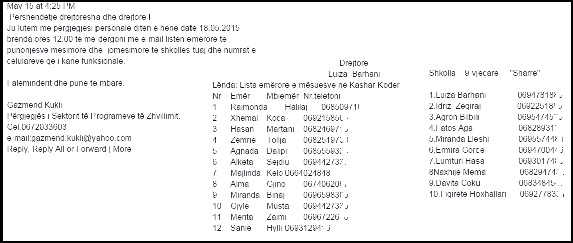 DAR Tirana matrikulon mësuesit për zgjedhje