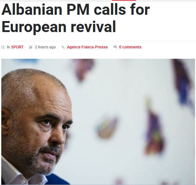 Pas Shqipërisë, Edi Rama apelon edhe për “rilindjen” e BE