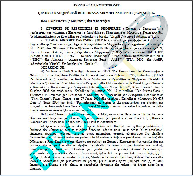 FOTO DOKUMENT/ Grabitja në Rinas, kontrata me koncesionarin e specifikon: Policia duhet të ndalonte hyrjet e paautorizuara