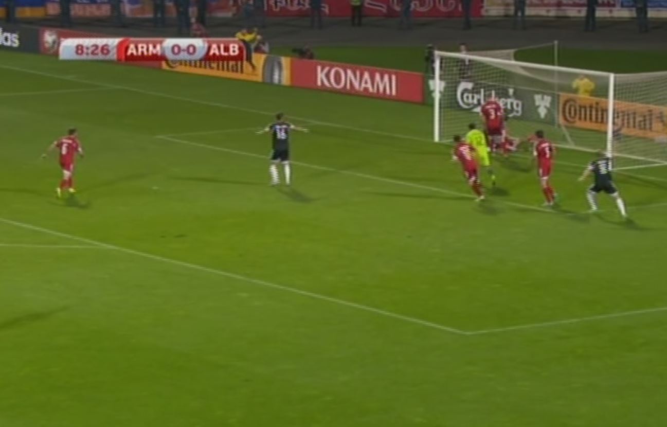 ARMENI – SHQIPËRI 0 – 1 / Kuqezinjtë 81 minuta larg finaleve të Europianit “Francë 2016”