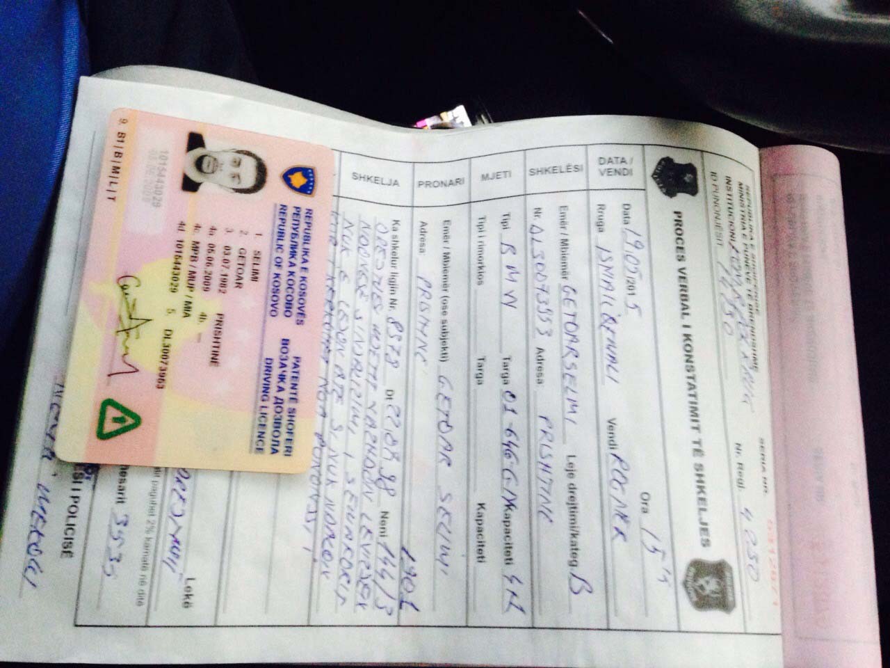 Repistin Getoar Selimi e kap policia, i iku patenta dhe 250 mijë lekë