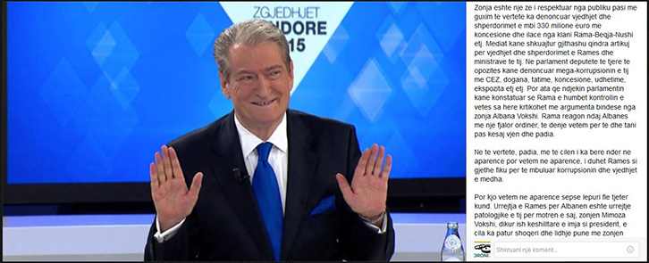 SALI BERISHA/ Edi Rama as burrë as grua, por mjerimi i vërtetë i njeriut
