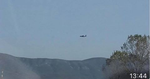 FOTO/Një avion hashashi mbi Gjadër