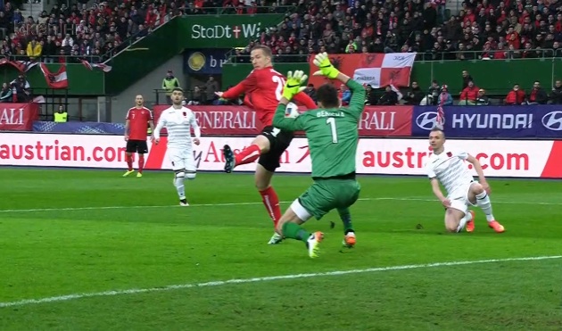 FUTBOLL/ Shqipëria e nis keq fazën përgatitore, pjesa e parë e miqësores 2 – 0 për Austrinë