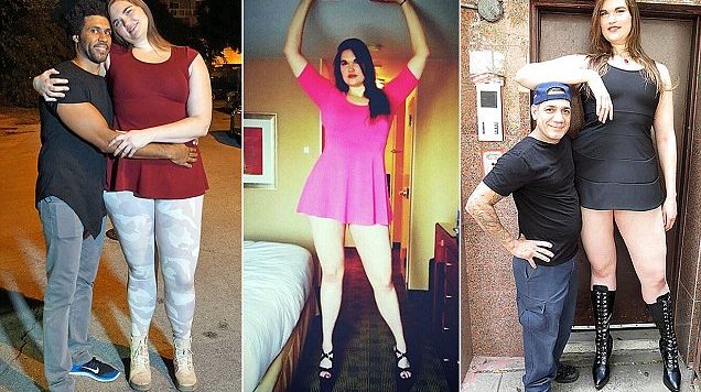 FOTO GALERI/ Gruaja “përbindësh” 2.1 metra e gjatë, e lumtur me veten