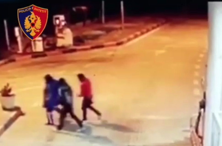 VIDEO/ Shijak, pamjet e grabitjes së karburanteve dhe arrestimit të dy autorëve