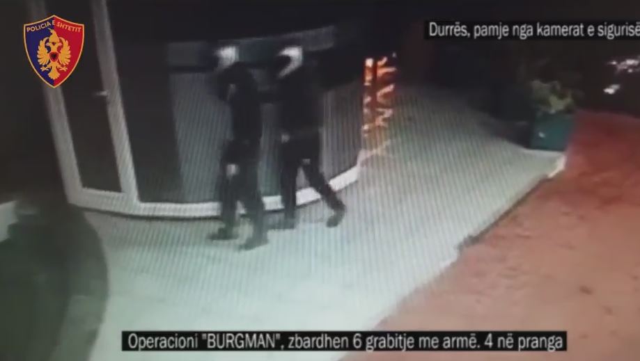 VIDEO/ Ja si i grabisnin me armë bizneset, arrestohen  4 shtetas në Durrës