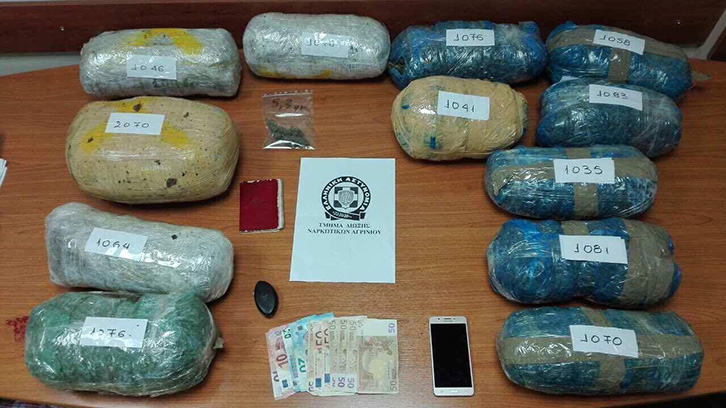 FOTO/ Greqi, shqiptari kapet për herë të dytë në Janinë me 14 kg kanabis