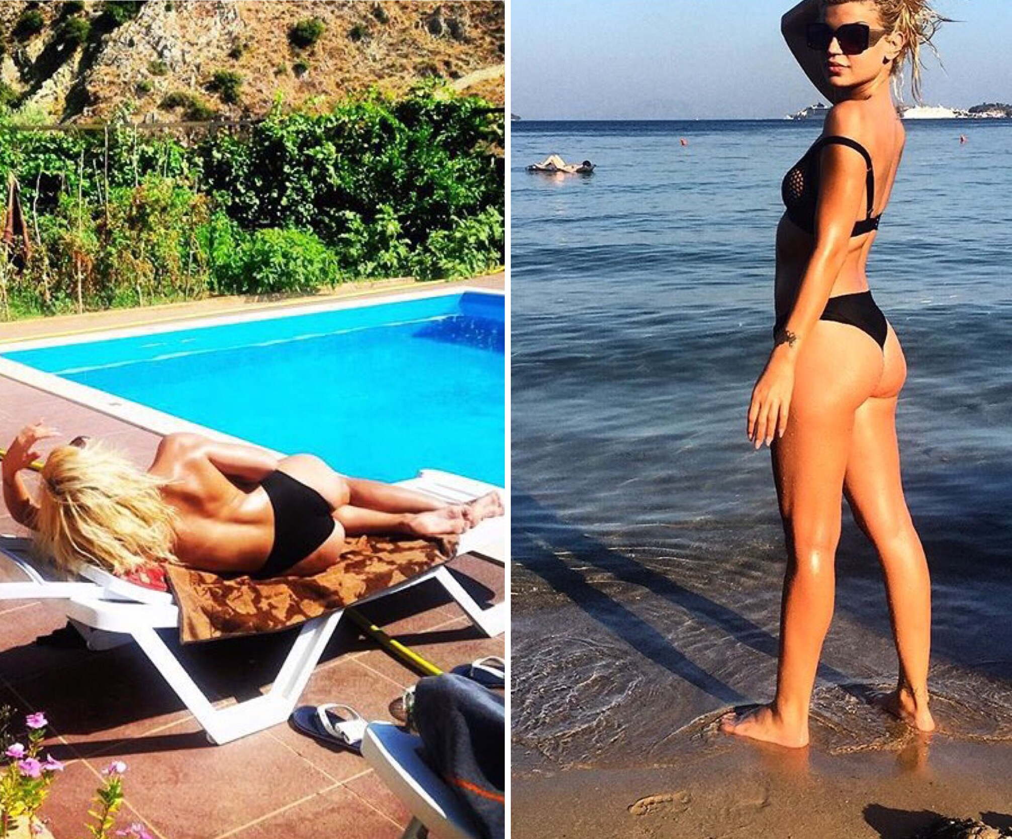 Bora Kokëdhima topless në kushtet e shtëpisë