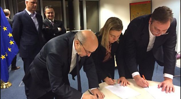 Berisha përshëndet marrëveshjet Kosovë-Serbi. Mustafa dhe Vucic, të dy të kënaqur