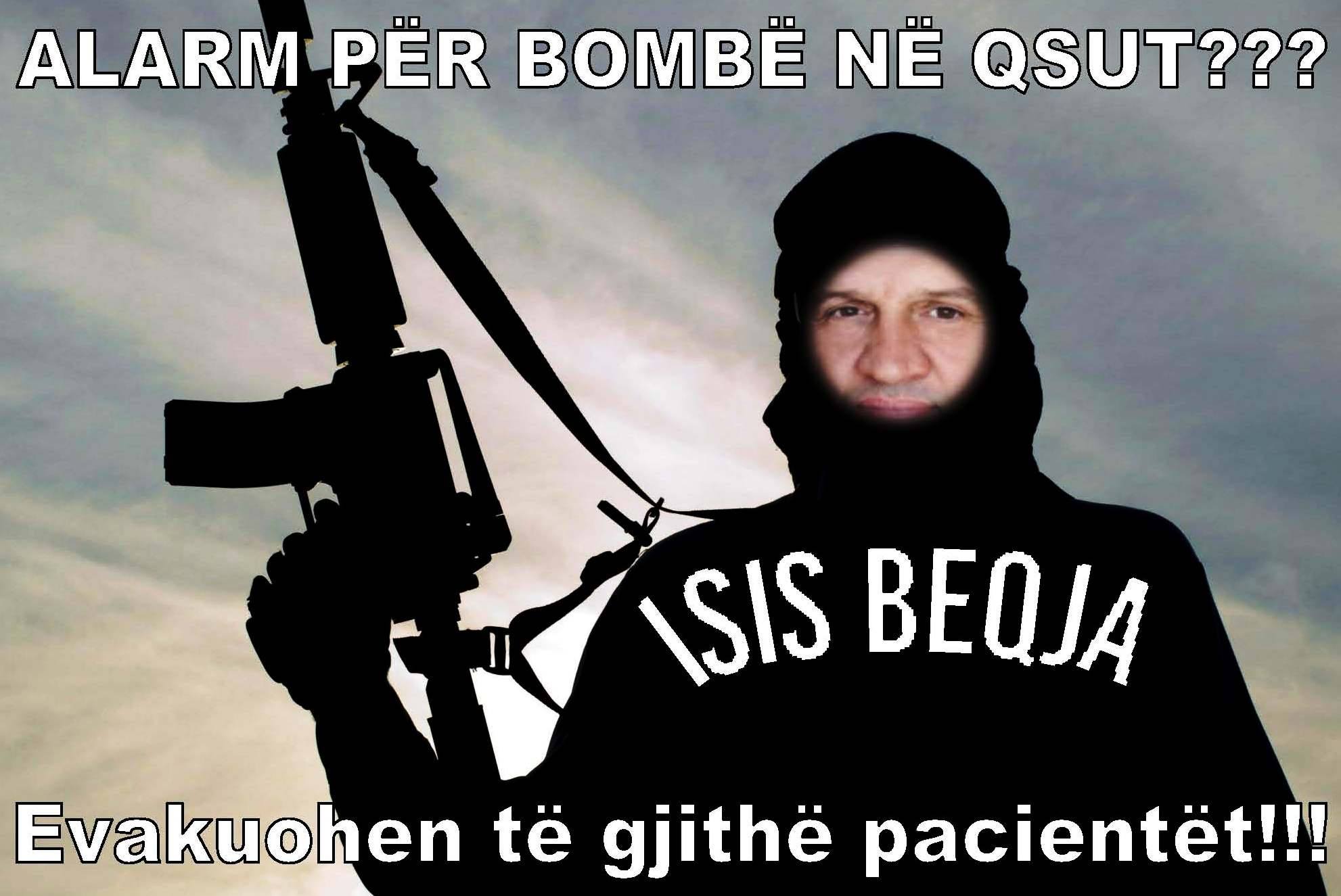 FOTO HUMOR/ “Alarm për bombë” në QSUT, të sëmurët braktisin pavijonet