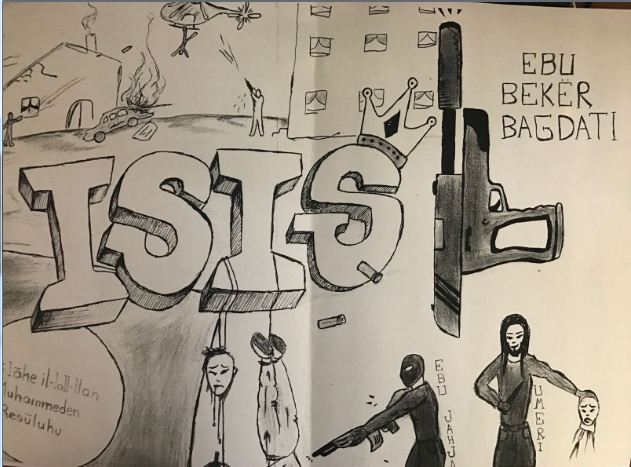 Hajduti i Vaqarrit, dyshime për lidhje me ISIS, ja vizatimet në qeli
